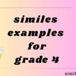 similes examples for grade 4