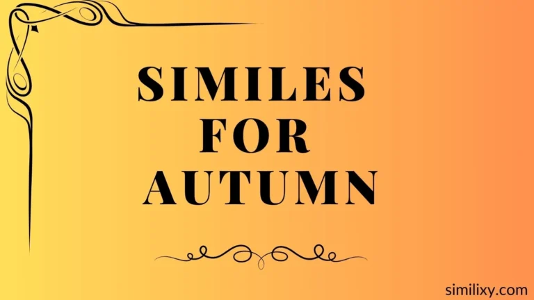 similes for autumn