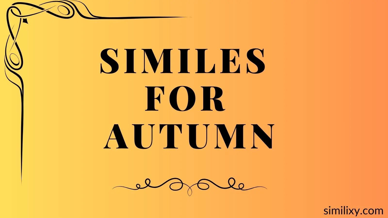 similes for autumn