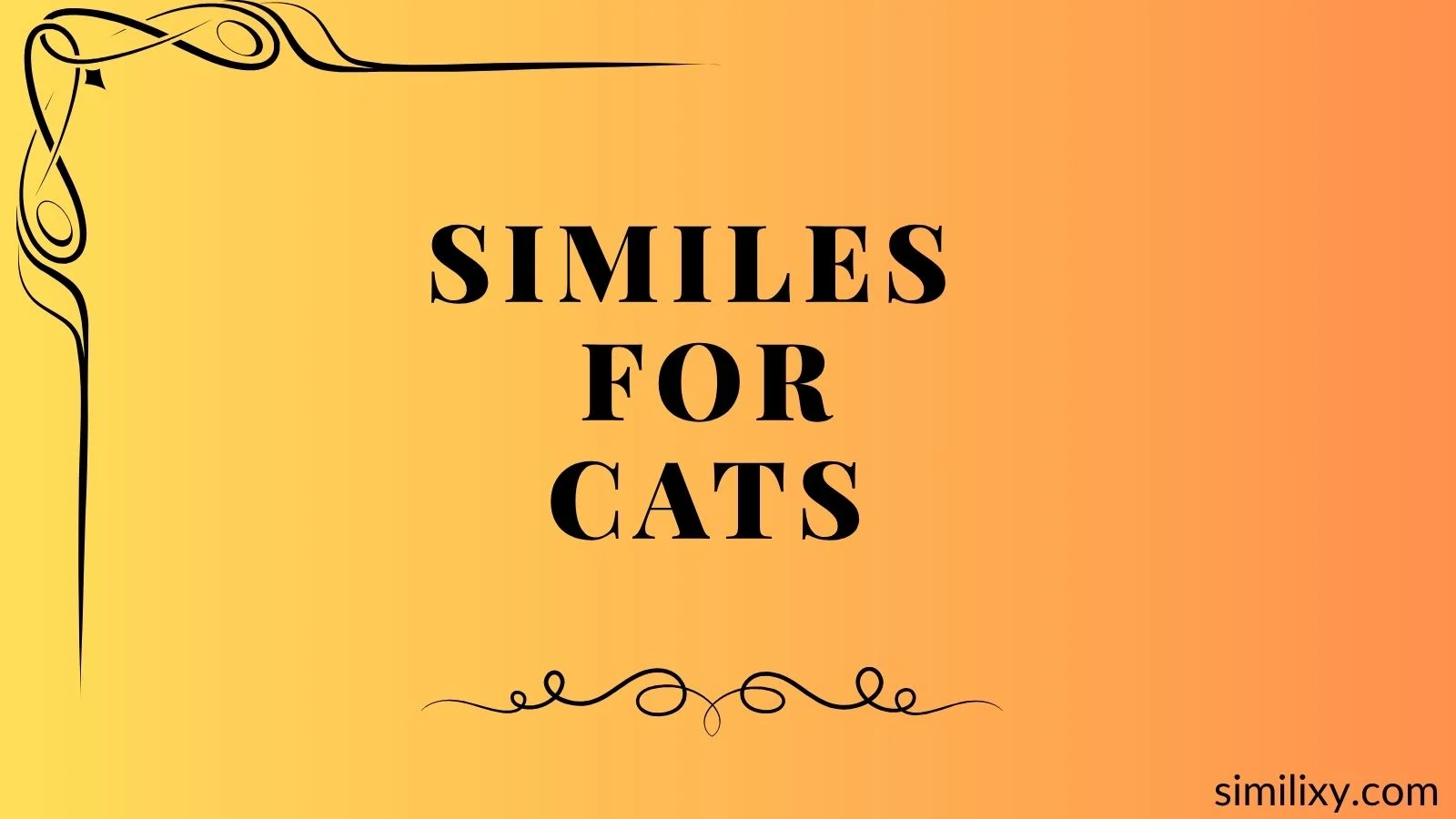 similes for cats