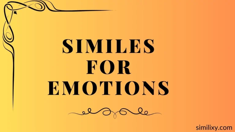 similes for emotions