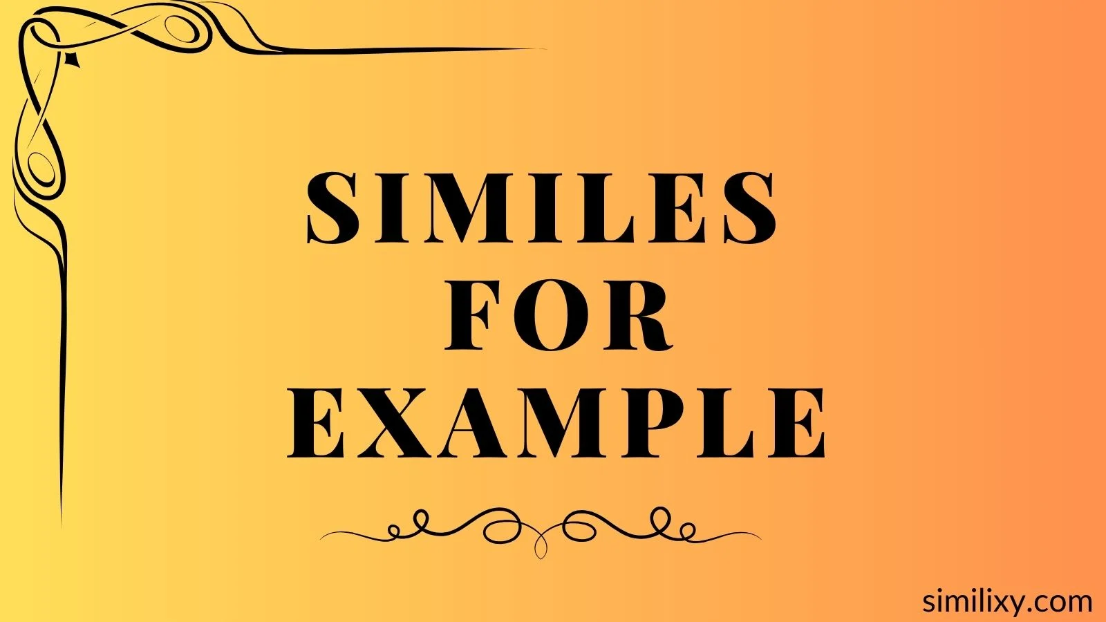 similes for example