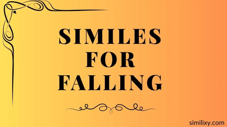 similes for falling