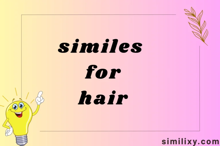 similes for hair