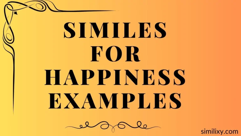 similes for happiness examples