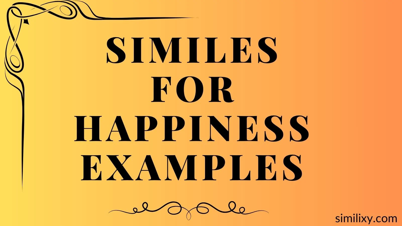 similes for happiness examples