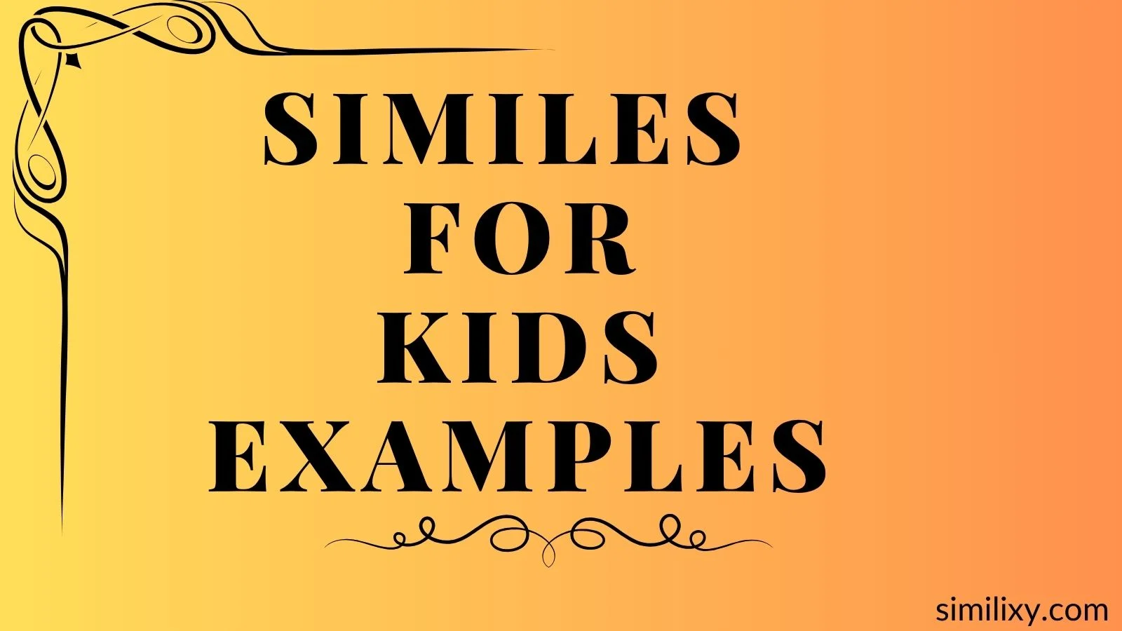 similes for kids examples