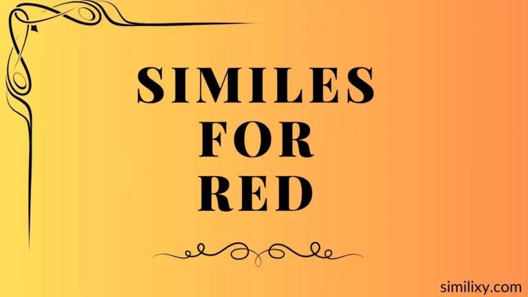 Similes for Red