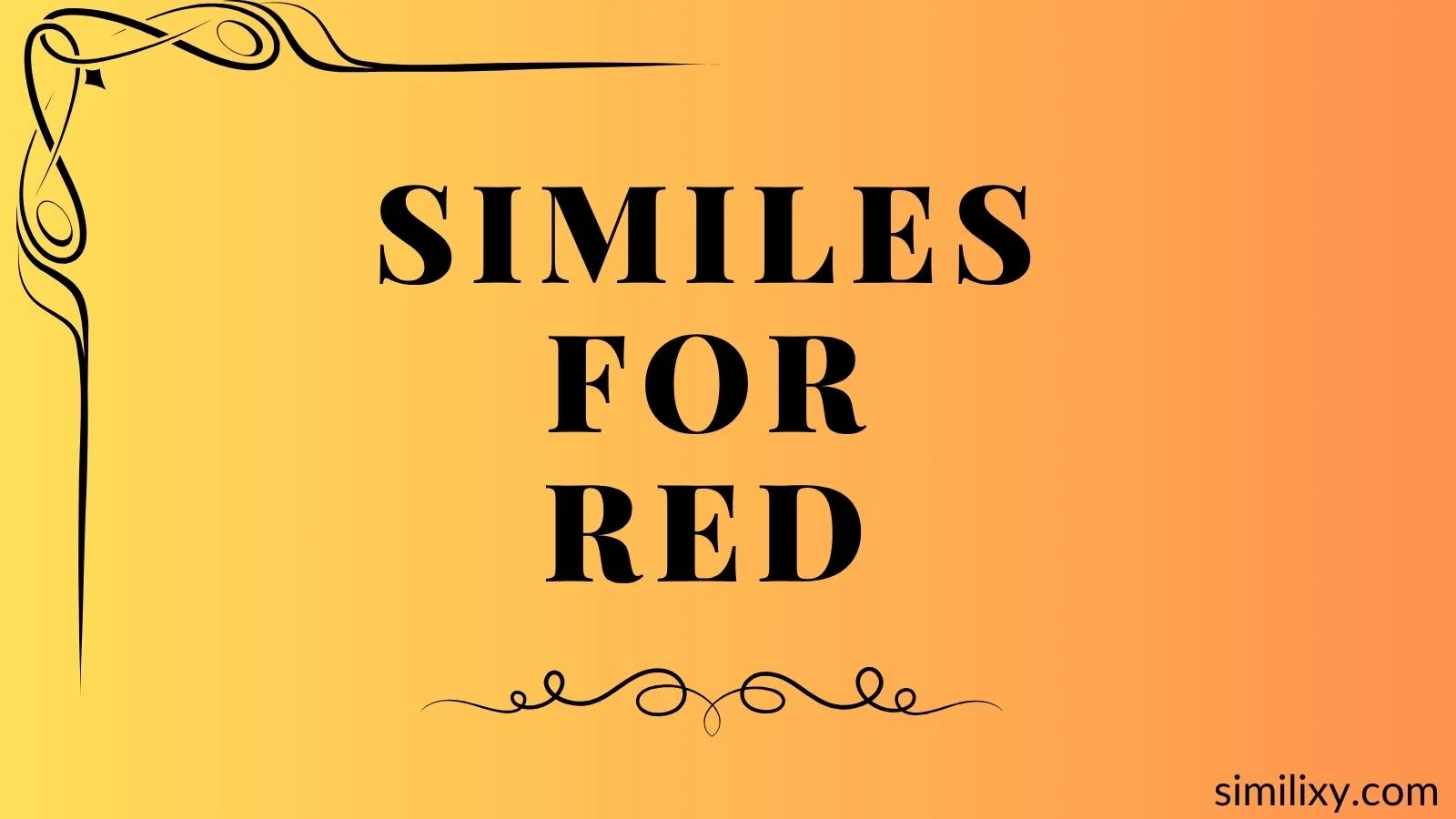Similes for Red