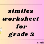 similes worksheet for grade 3