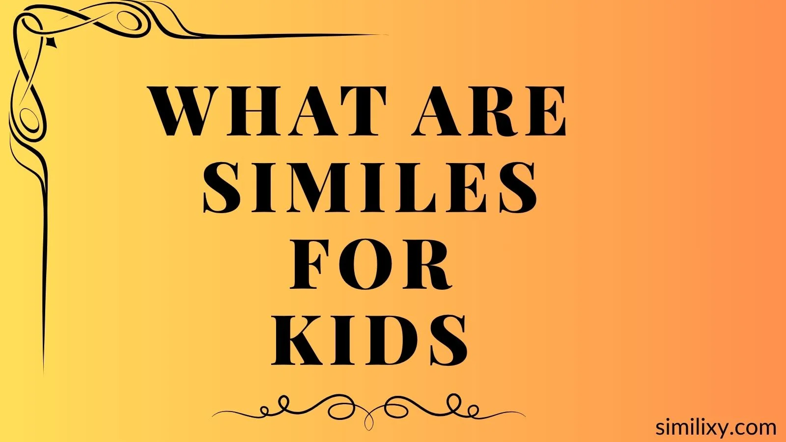 what are similes for kids