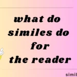what do similes do for the reader