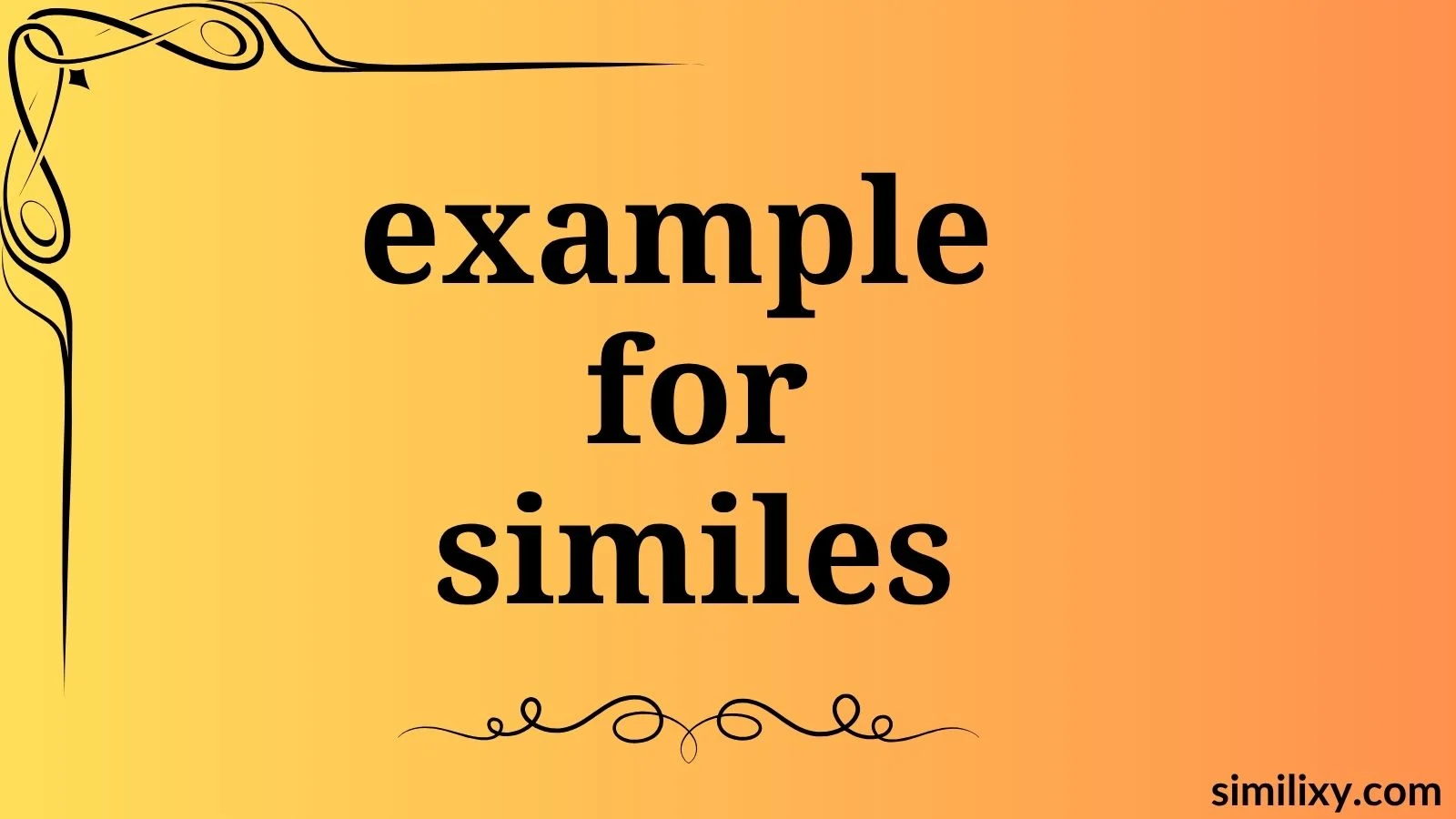 example for similes