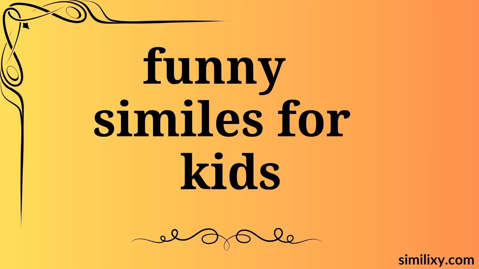 funny similes for kids