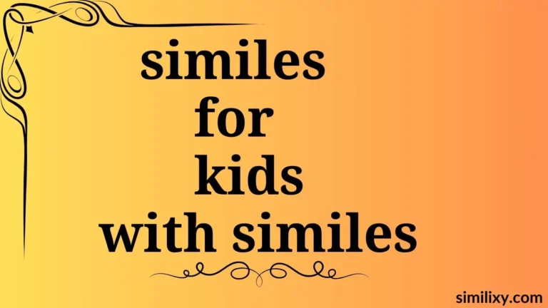 poems for kids with similes