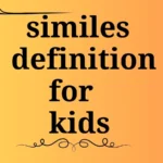 similes definition for kids