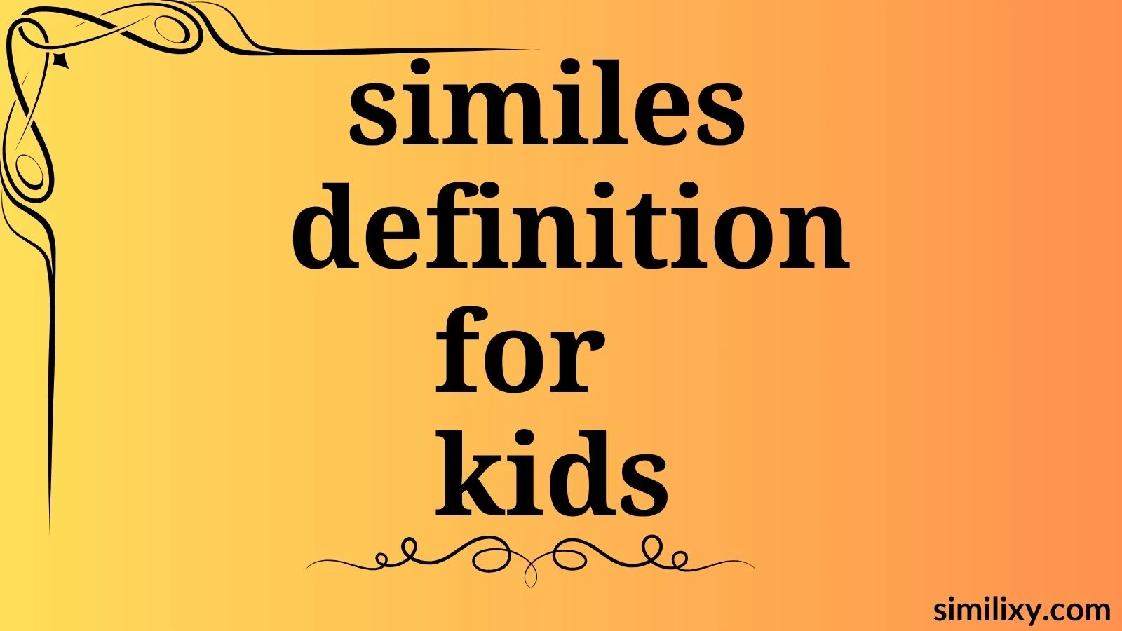 similes definition for kids