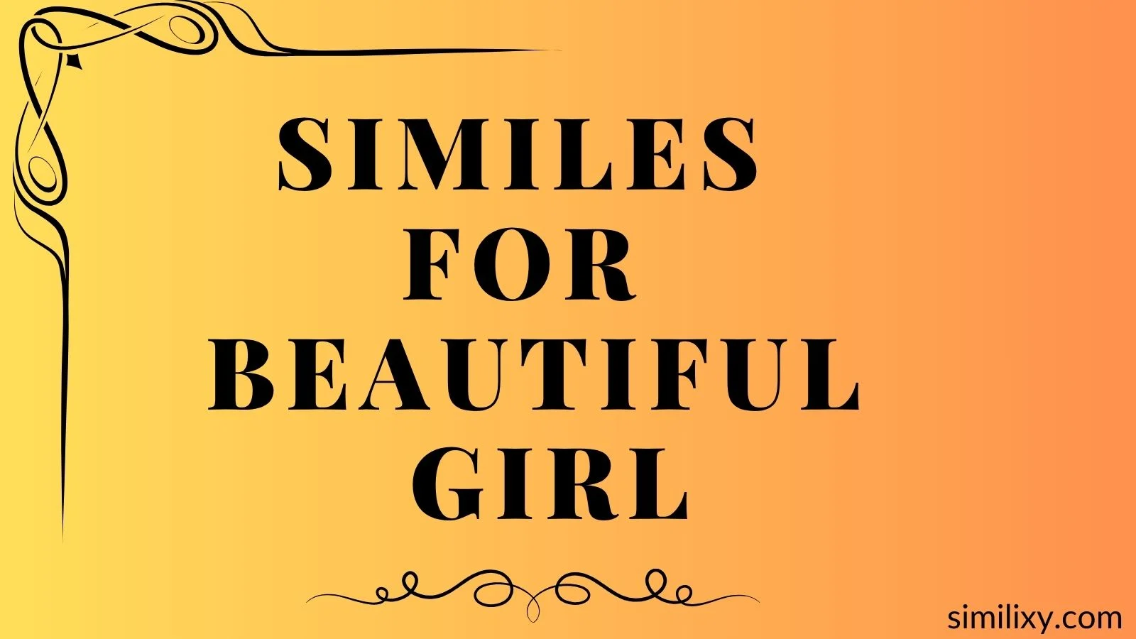 similes for beautiful girl