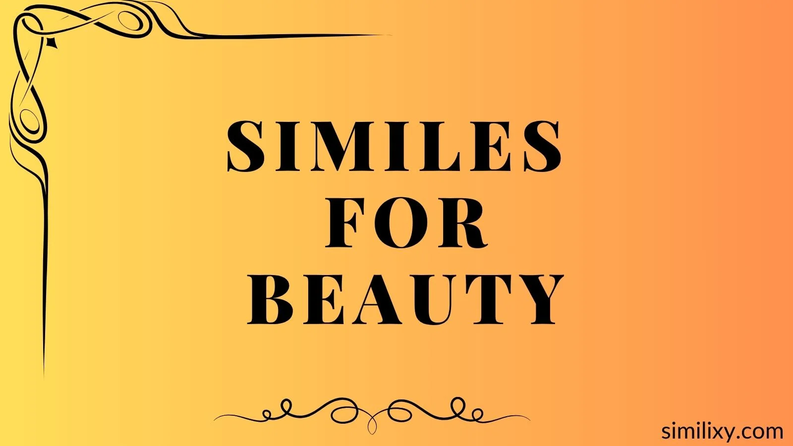 similes for beauty
