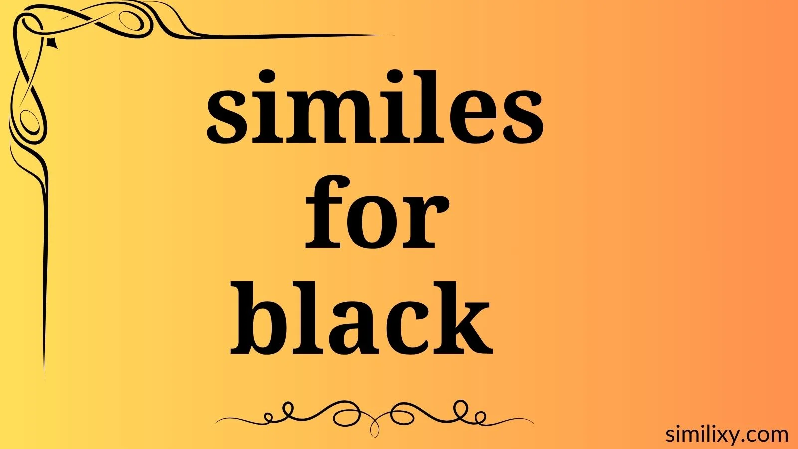 similes for black