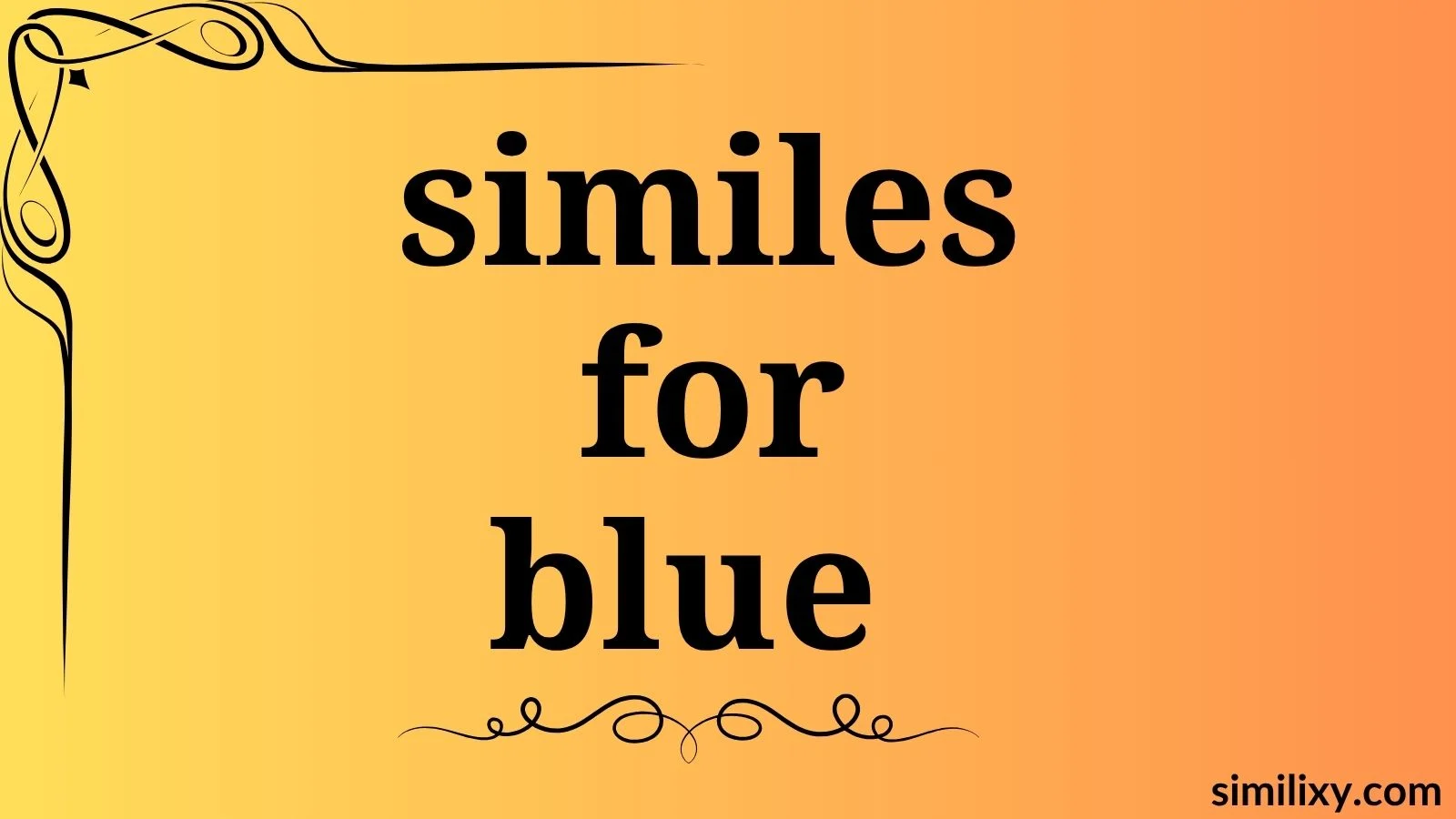 similes for blue