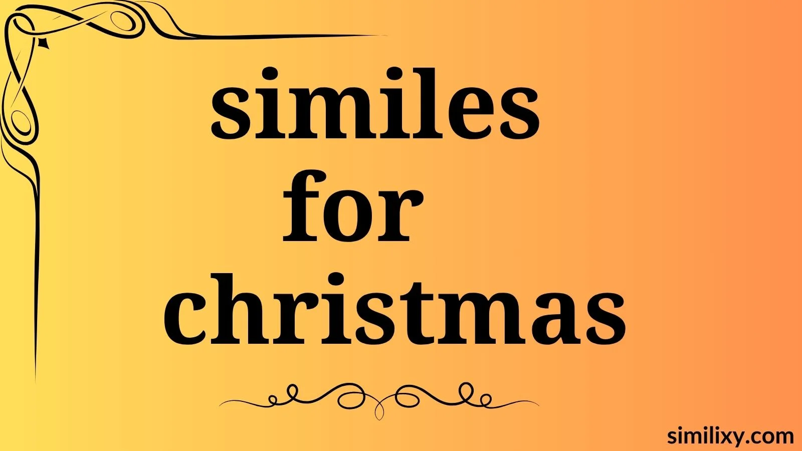 similes for christmas