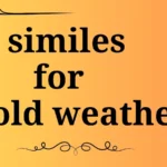 similes for cold weather