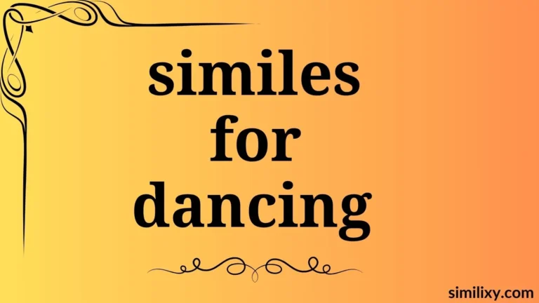 similes for dancing
