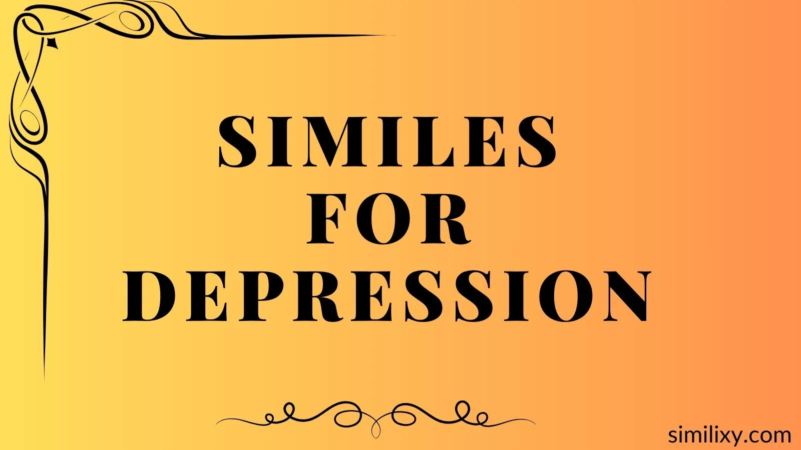 similes for depression