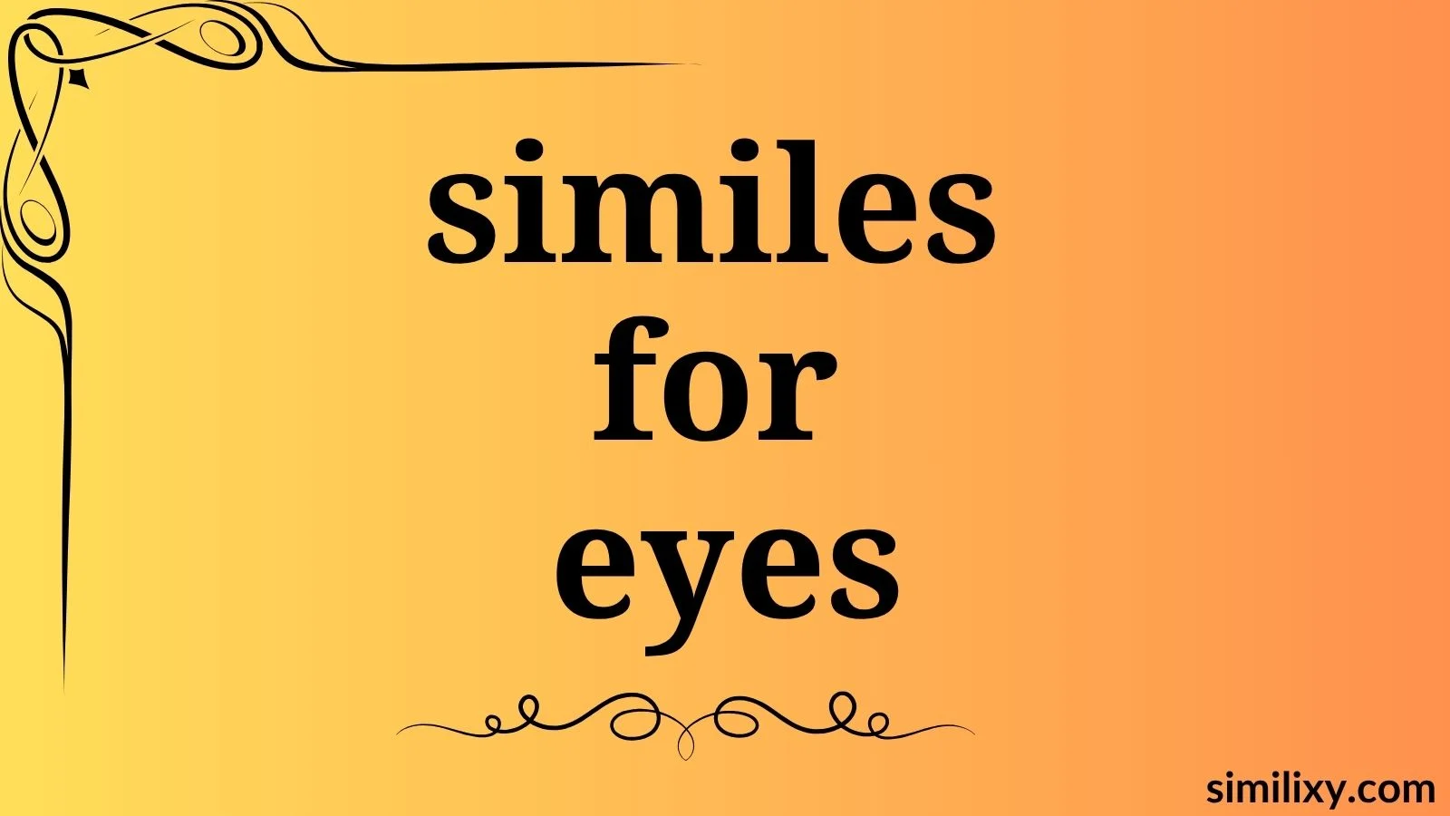 similes for eyes