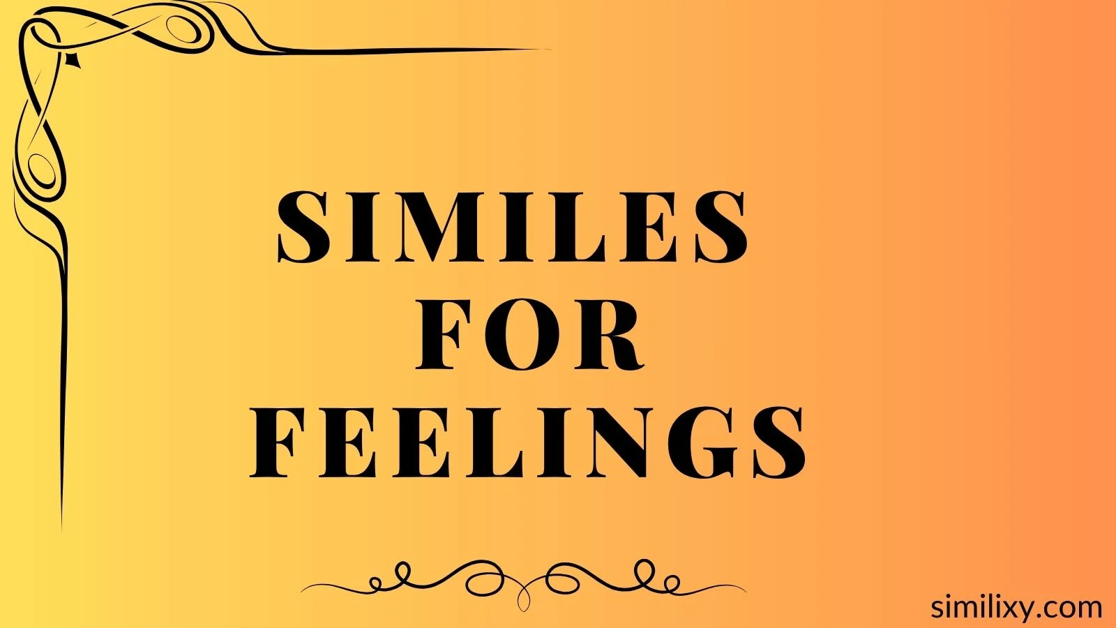 similes for feelings