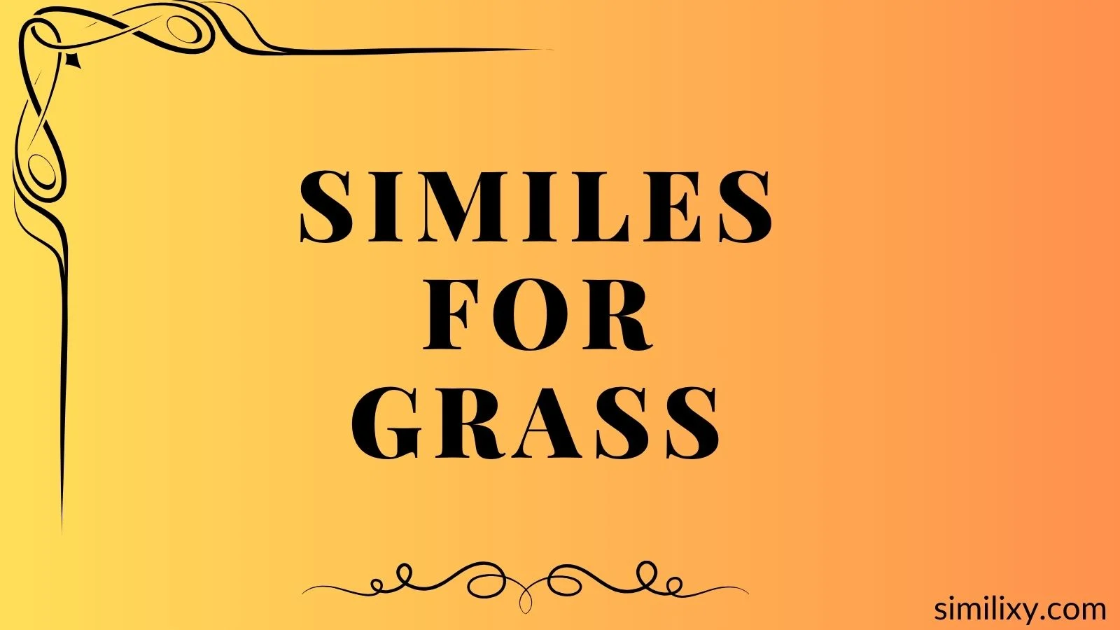 similes for grass