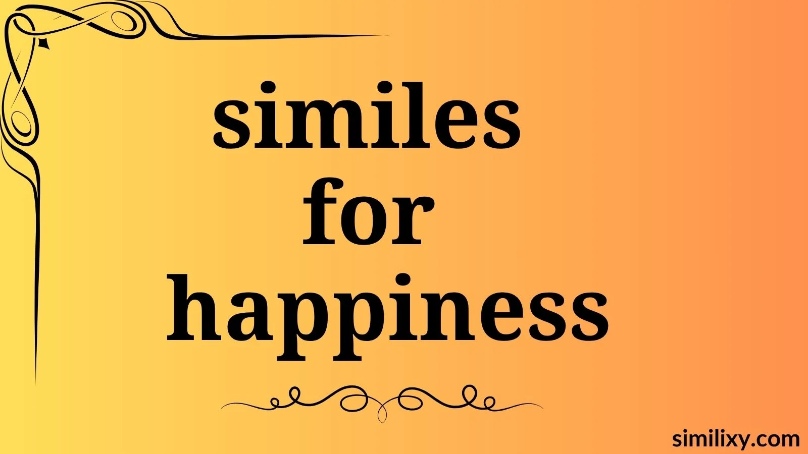 similes for happiness