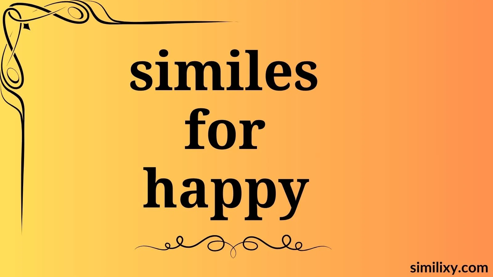 similes for happy