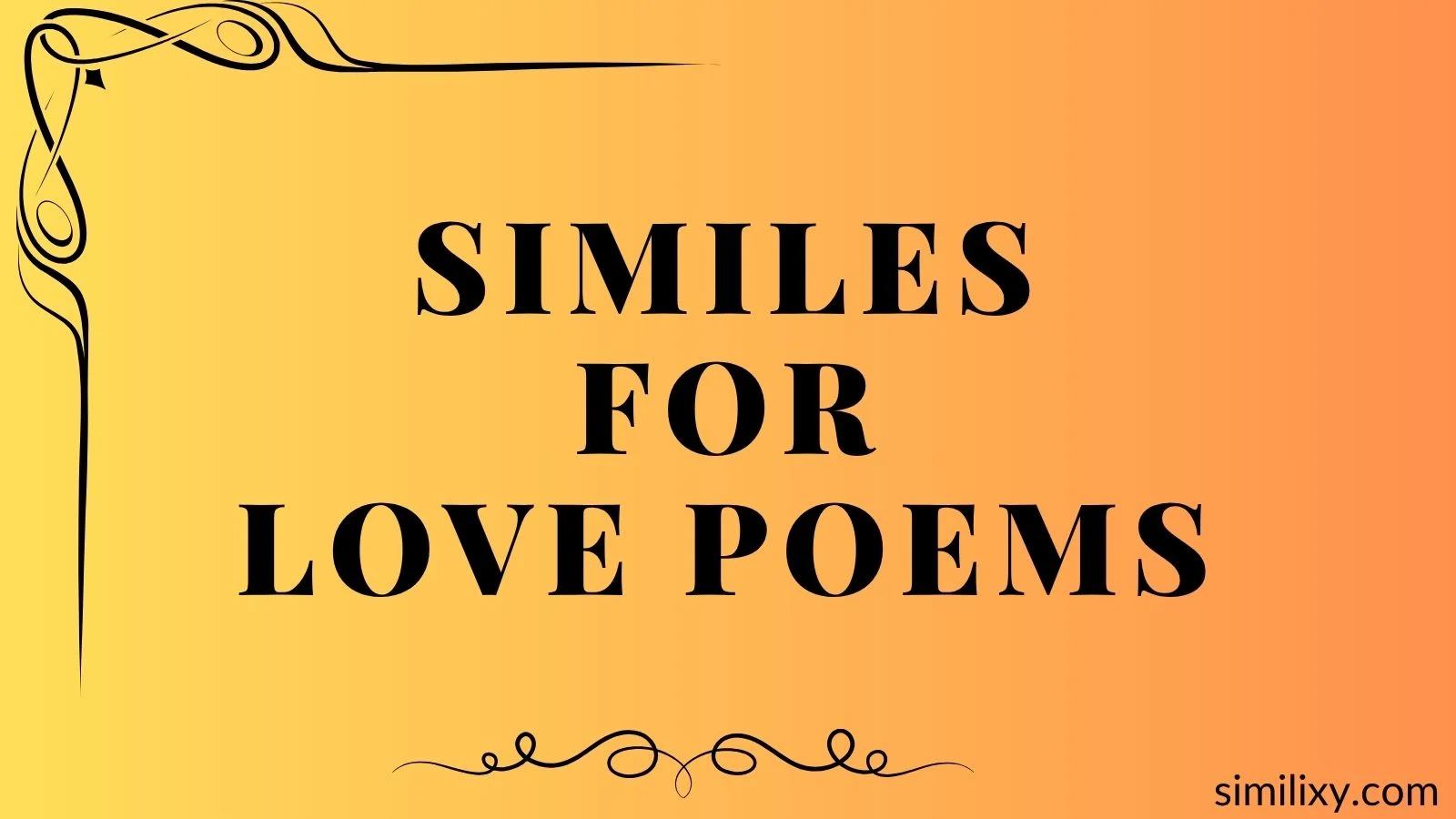 similes for love poems
