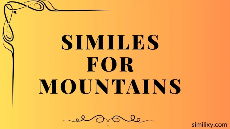 similes for mountains