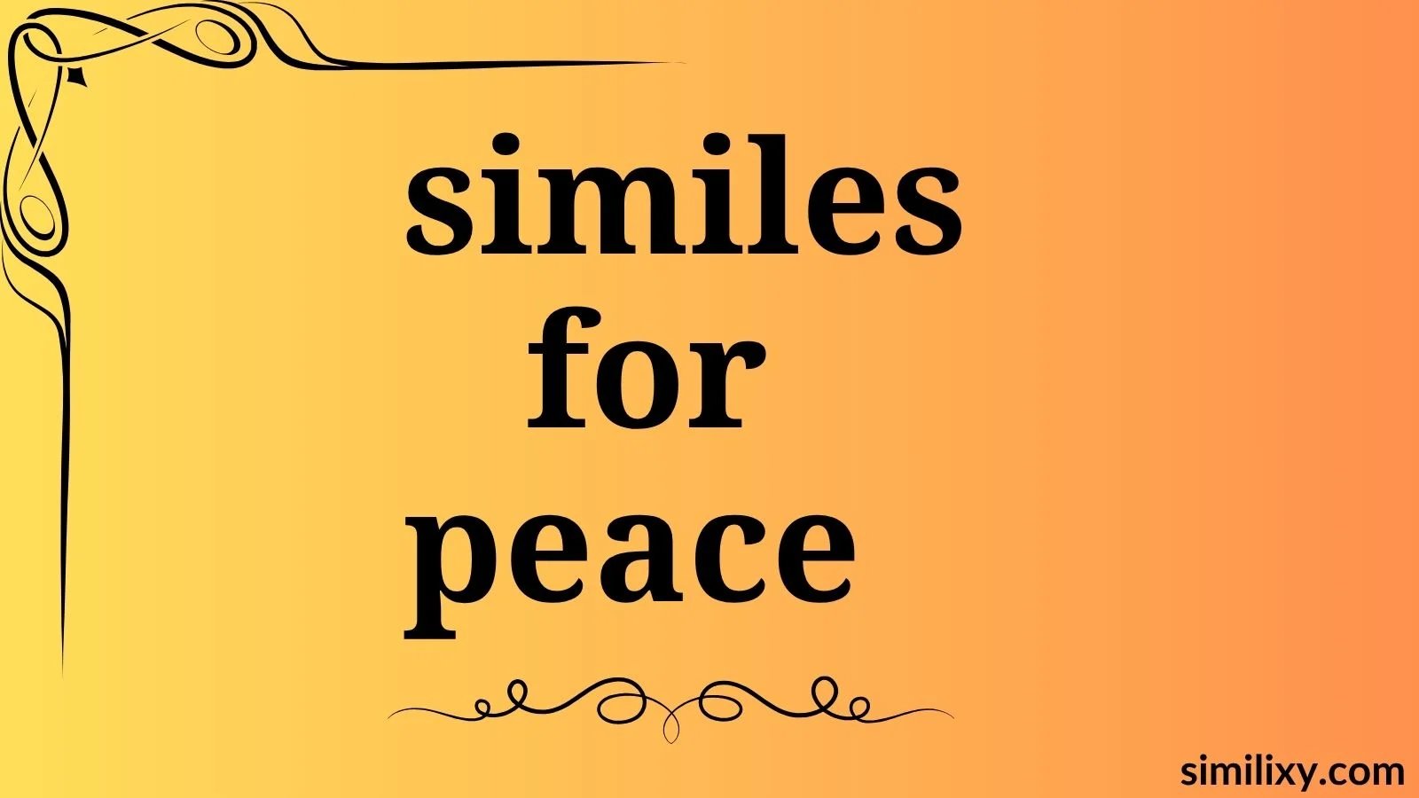 similes for peace