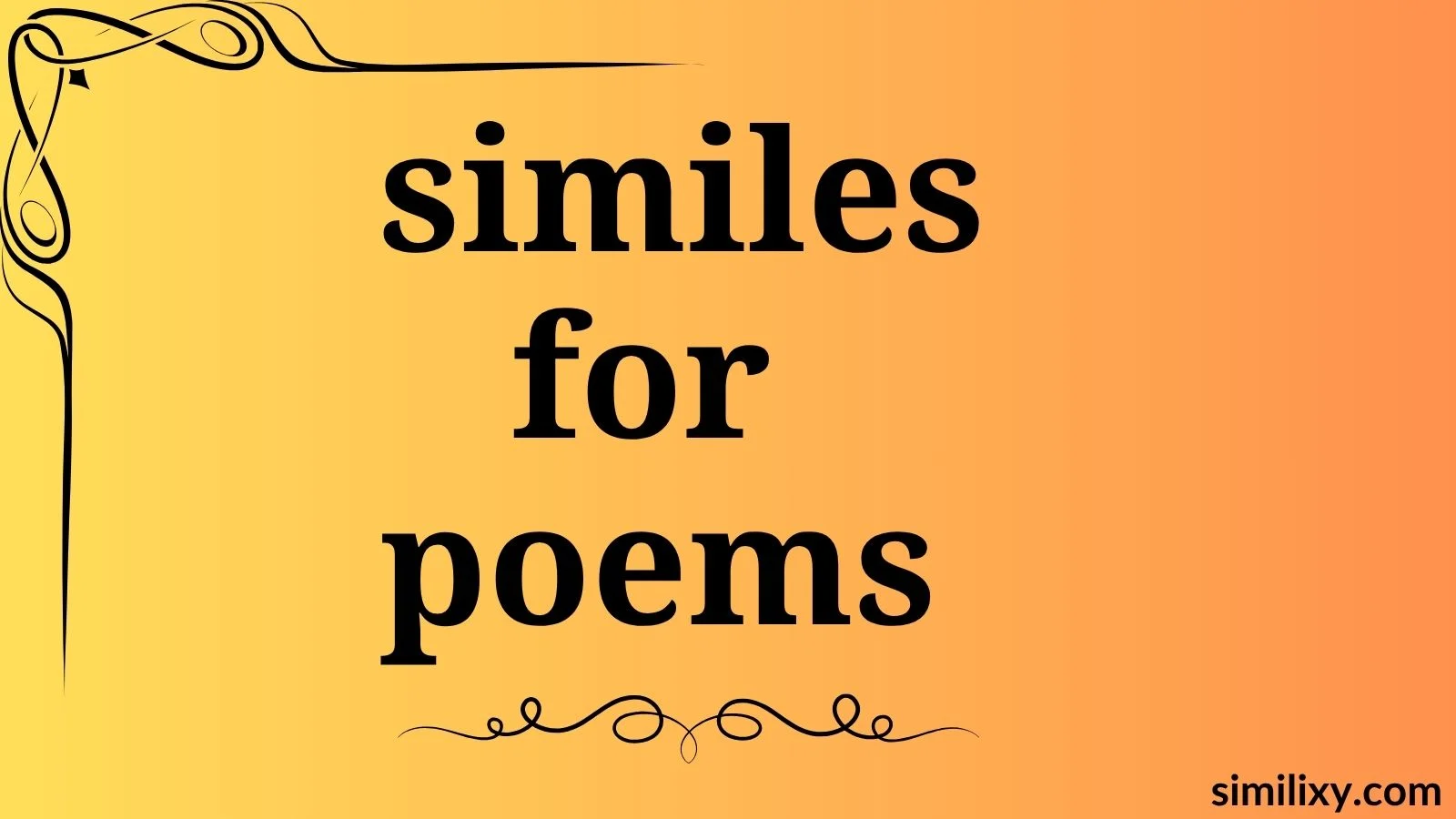 similes for poems