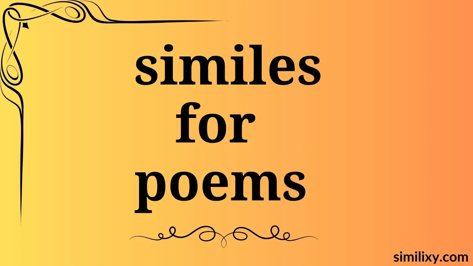 similes for poems