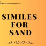 similes for sand