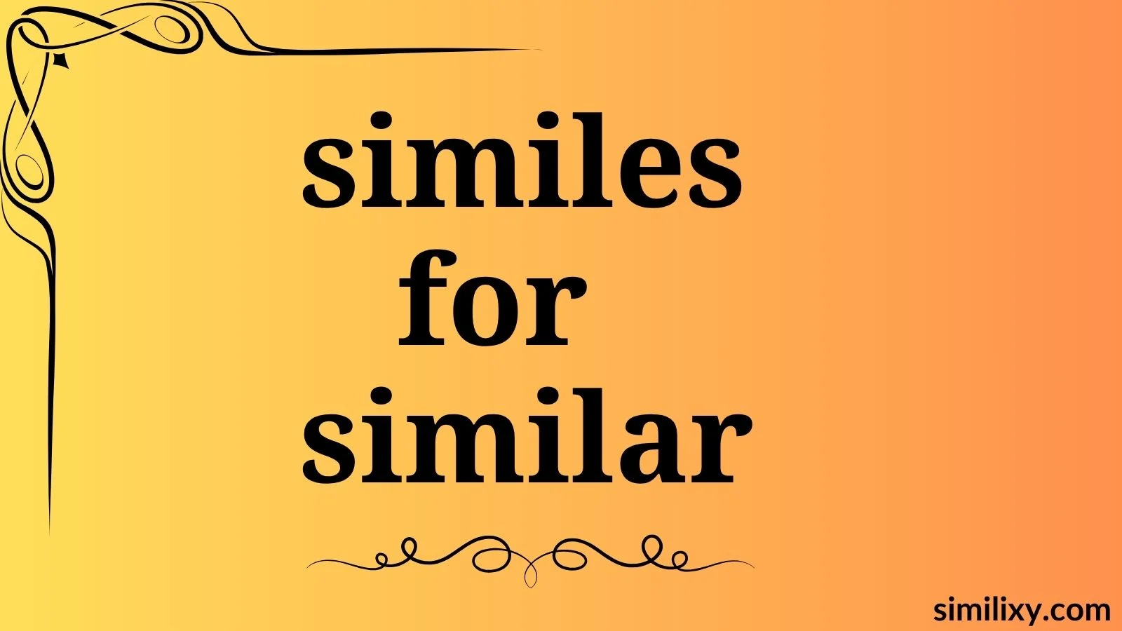 similes for similar