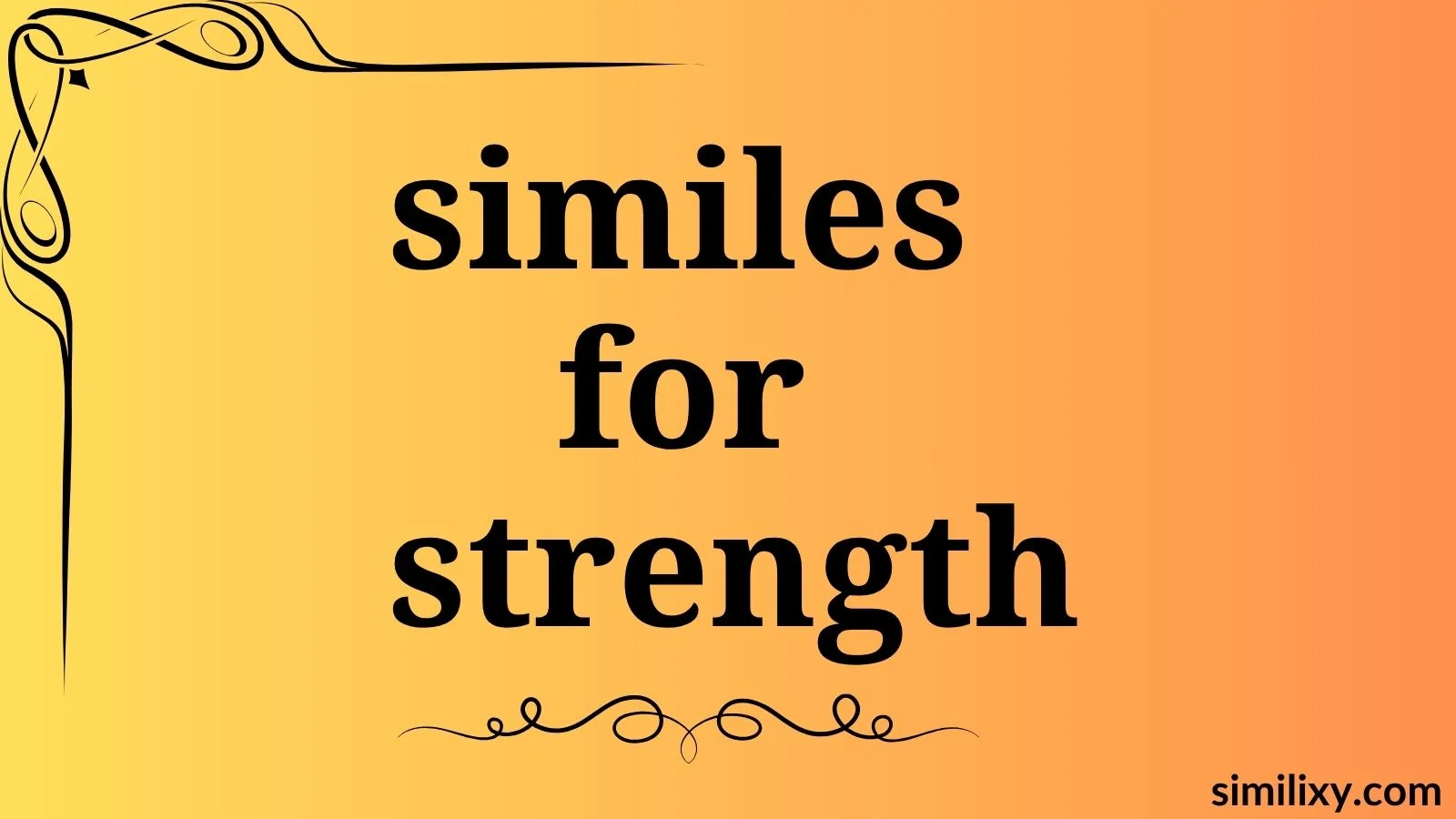 similes for strength