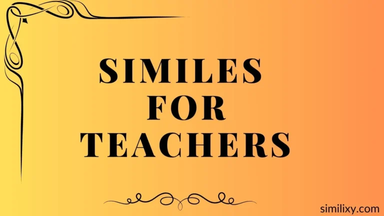 similes for teachers