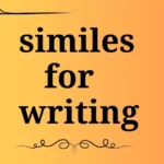 similes for writing