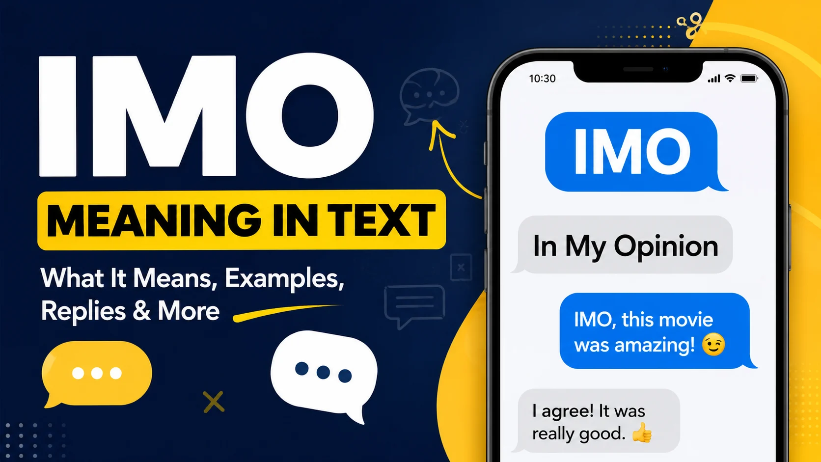 imo meaning in text