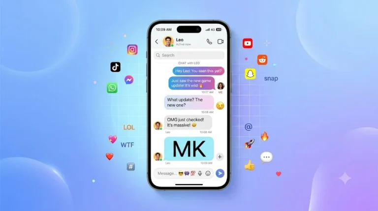 mk meaning in text