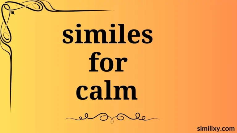 similes for calm