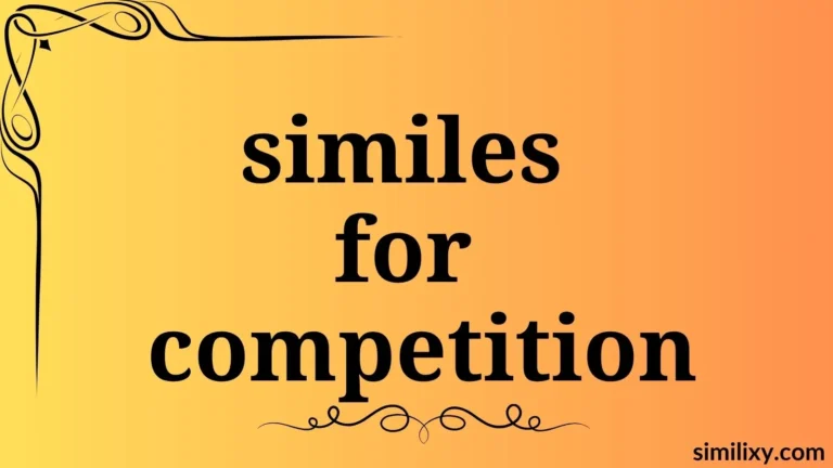 similes for competition