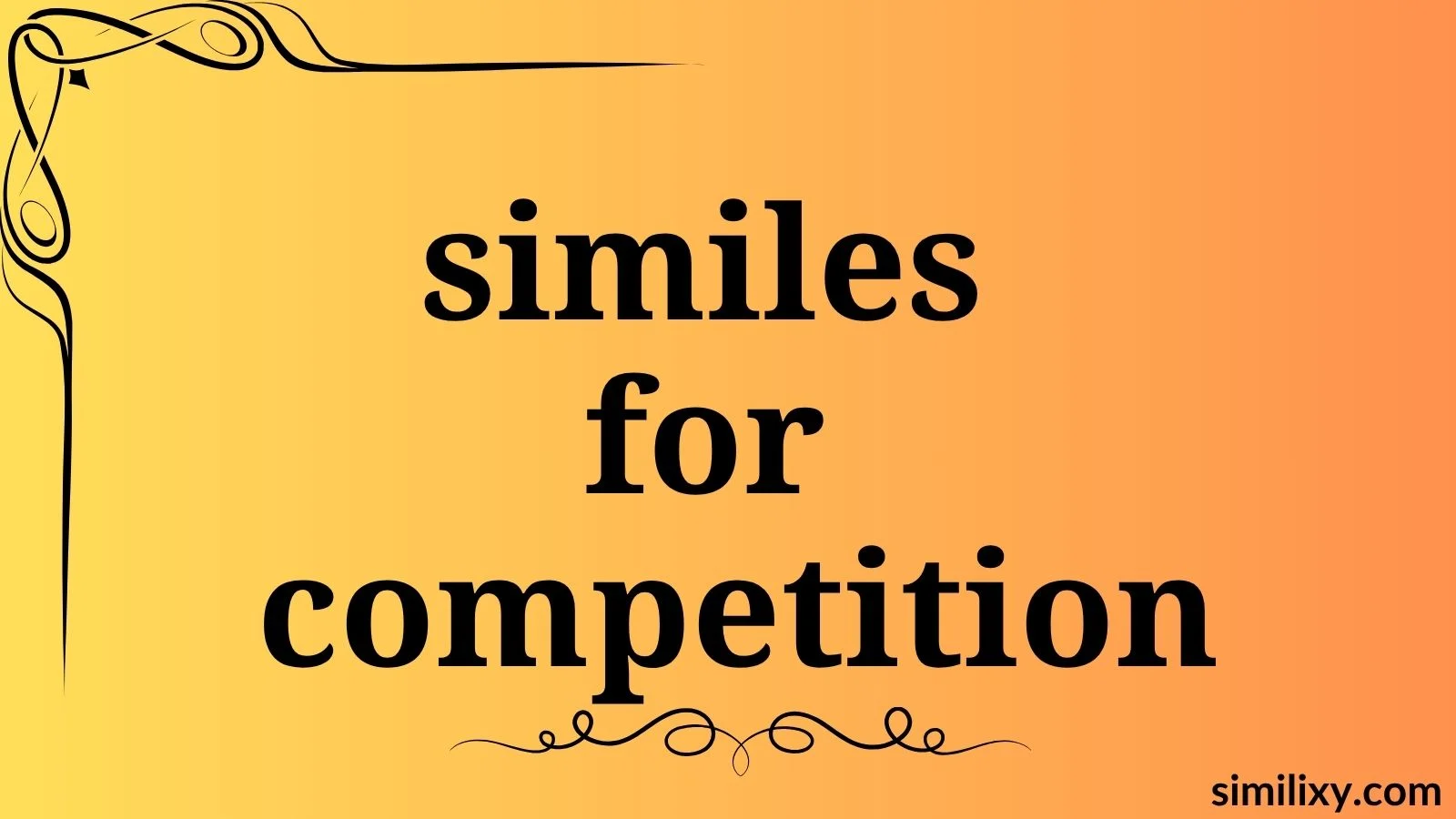 similes for competition