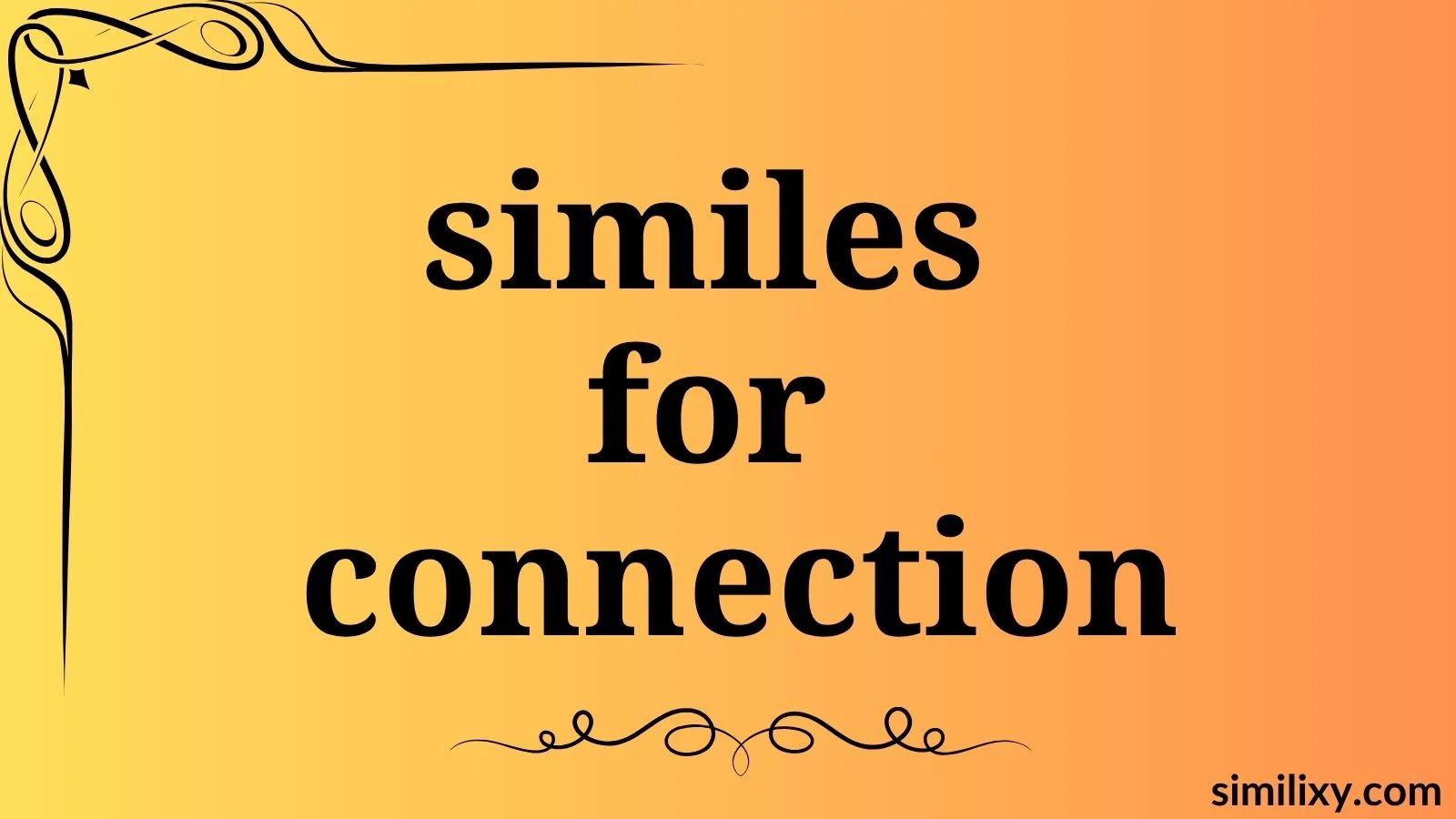 similes for connection